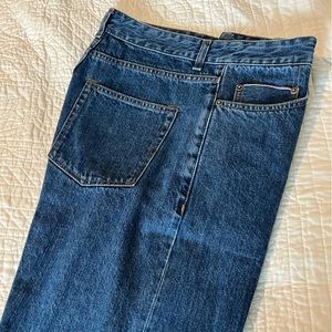 NWOT Berg & Berg, selvedge, button fly, high waisted blue jeans